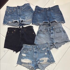 Denim Distressed Women Shorts